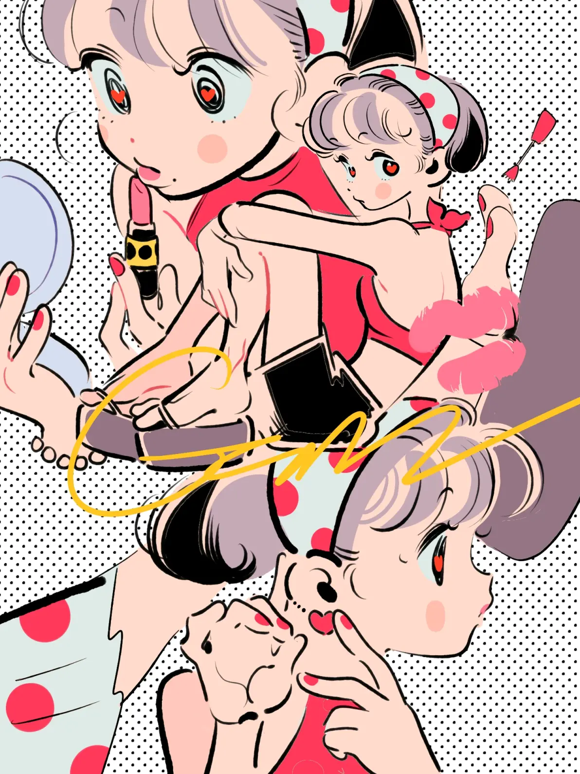 3dfc8bc815e08691b649d50e2e13776c235818446.jpg 给你好气色 – 口红插画特辑