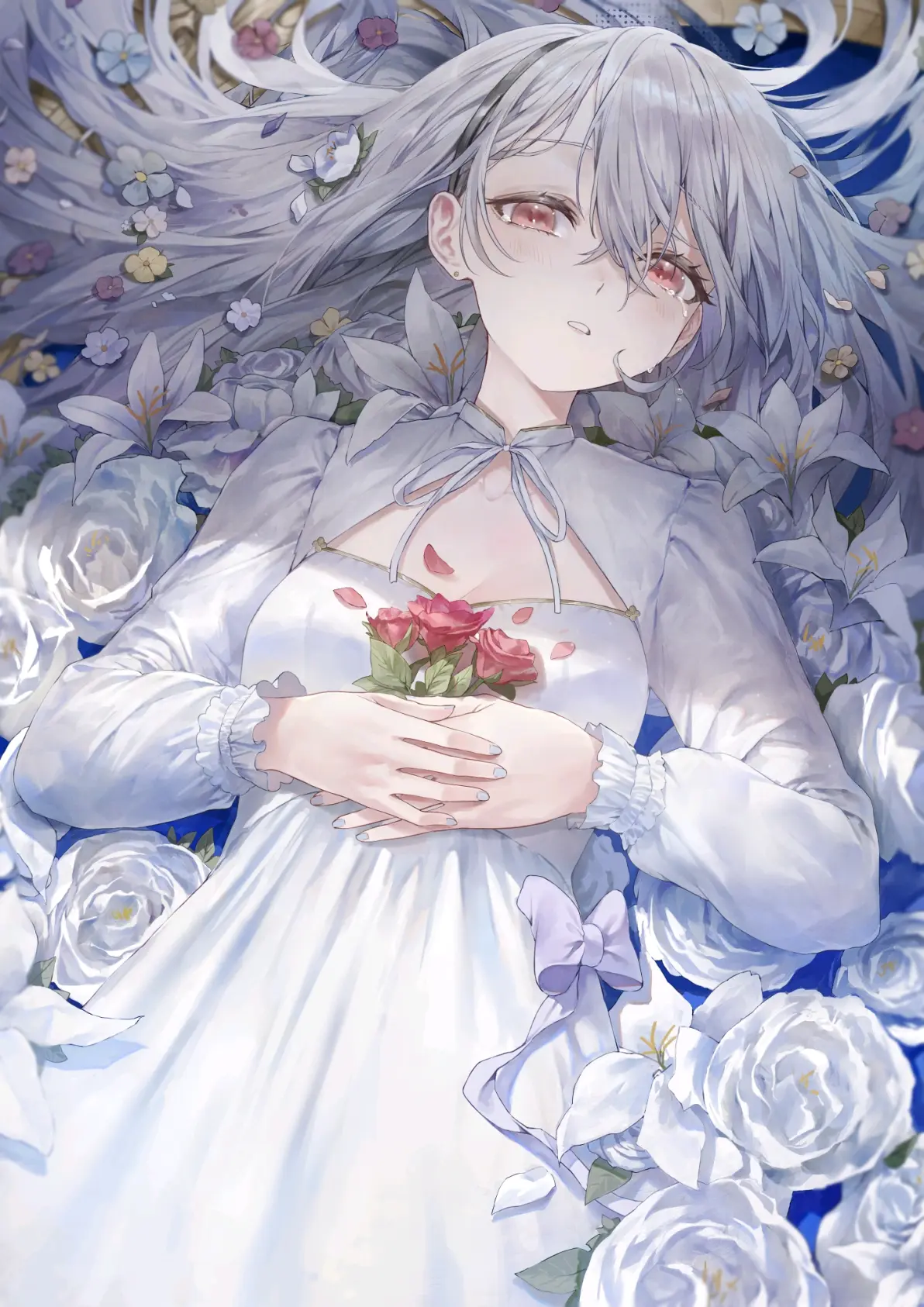 a84bc5ab3682359d23fb504797349a55235818446.jpg 手中的情感 – 「手捧鲜花」插画特辑