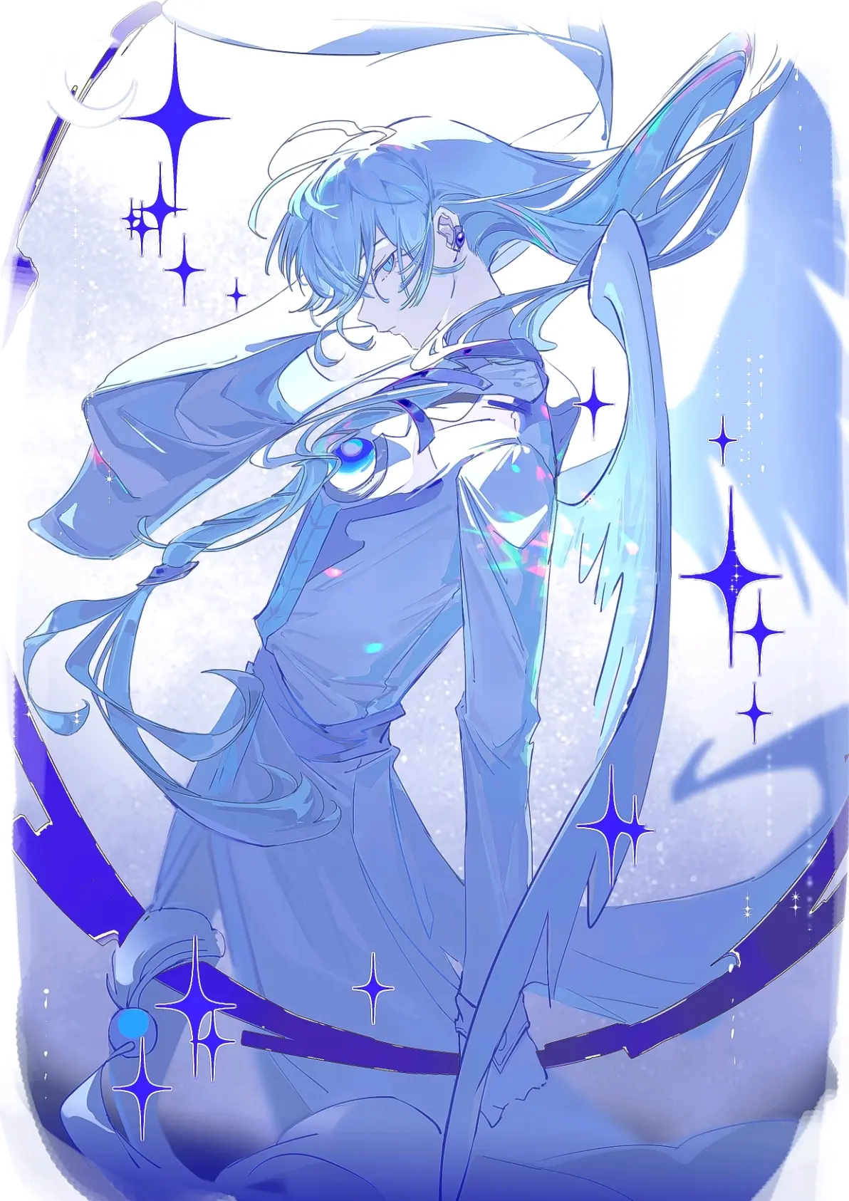 b472982ca1e36f1cfbd5a3de942f0a00235818446.jpg 清澈透明 – 「蓝与白」插画特辑