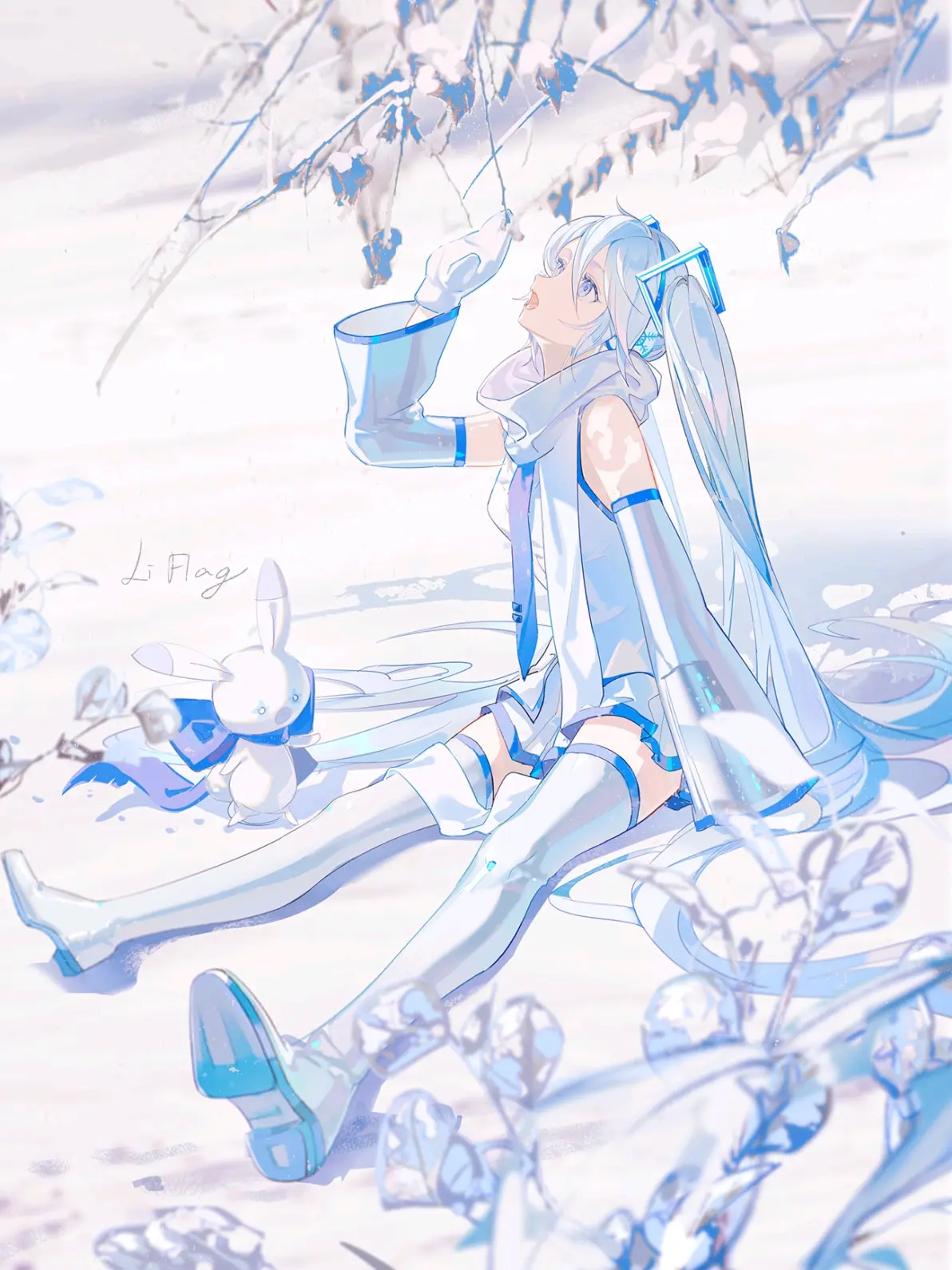 1242e8b6f1cc1aed27d7ff55c3942d31235818446.jpg 清澈透明 – 「蓝与白」插画特辑