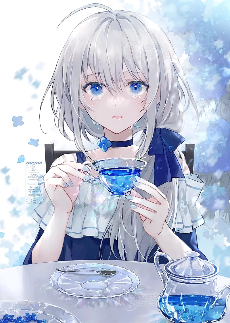 0cc59edad3c6050d01763162cd34ec99235818446.jpg 清澈透明 – 「蓝与白」插画特辑