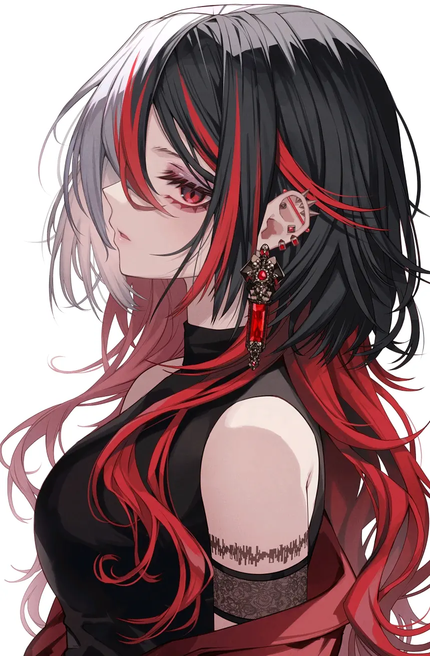 f89efb56ea5f2ad407ed52a46262c304235818446.jpg 若隐若现的亮点 – 耳环女子插画特辑