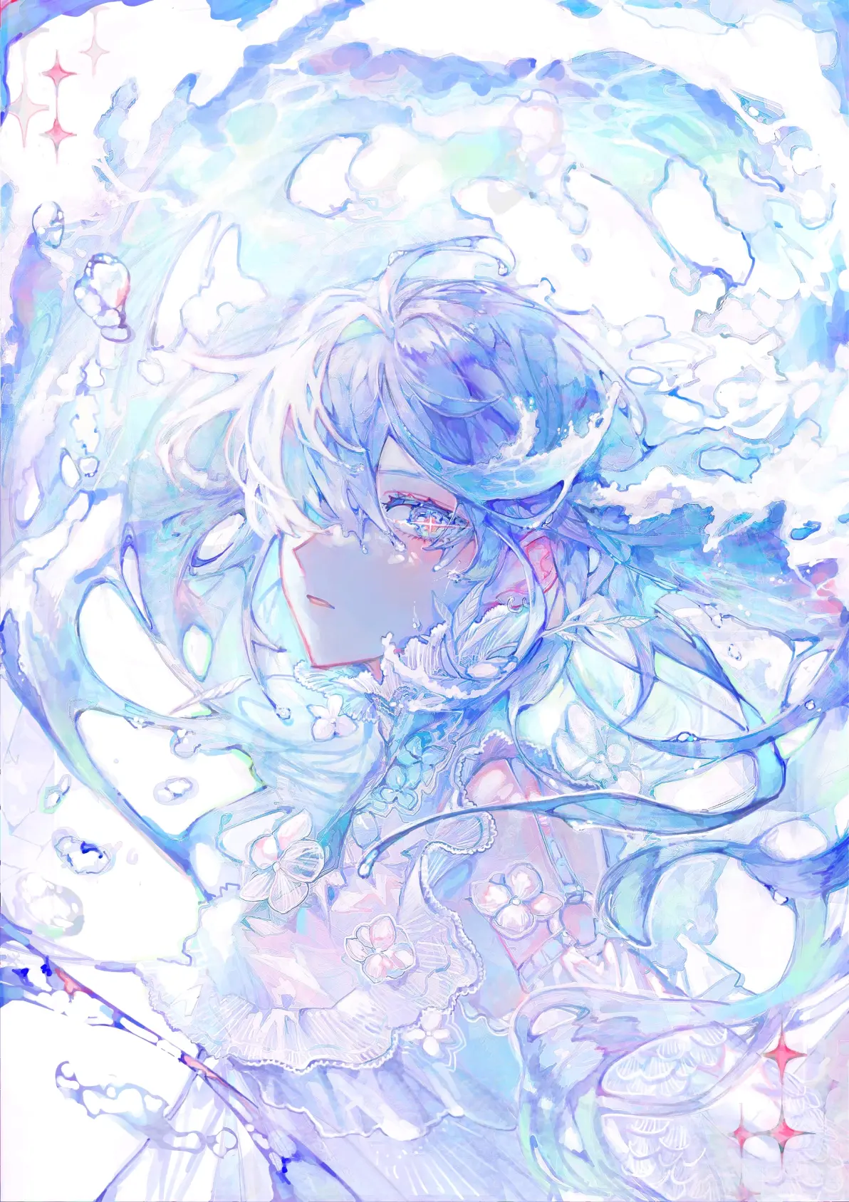 a5a776a249ce6fb33f8a3d616dc167ee235818446.jpg 清澈透明 – 「蓝与白」插画特辑