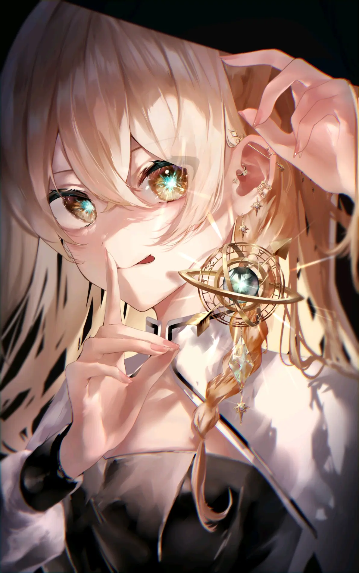 7329311bc01bbd43ef1b895fc397b8de235818446.jpg 若隐若现的亮点 – 耳环女子插画特辑