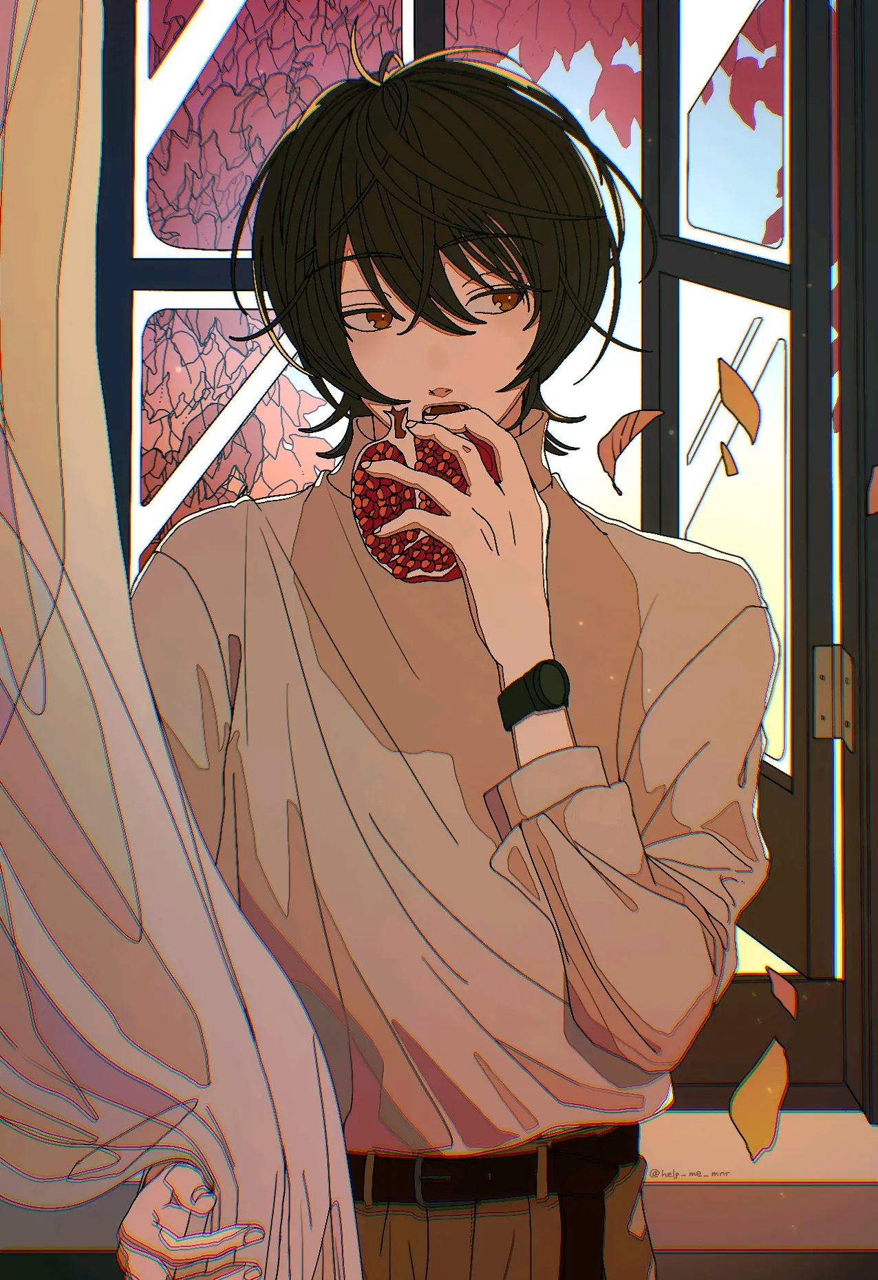 ca50644cf084af47c1283b84a9e569d1235818446.jpg 艳红宝石 – 石榴插画特辑