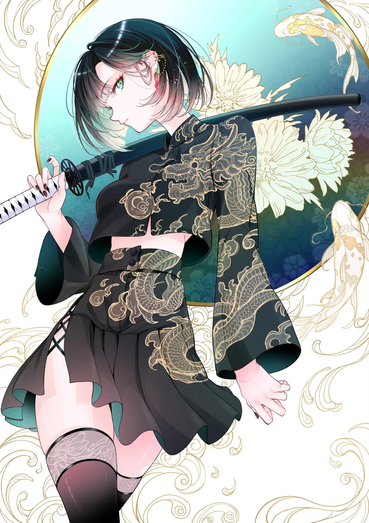 edd45fcb87a952d7617a3d450b6a2884235818446.jpg 若隐若现的亮点 – 耳环女子插画特辑