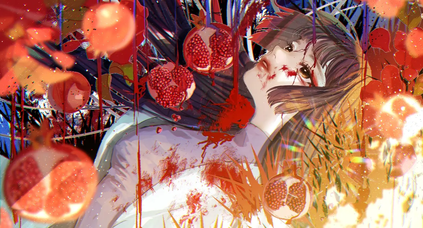 38d1de6740859a023b64044b81f89dcd235818446.jpg 艳红宝石 – 石榴插画特辑