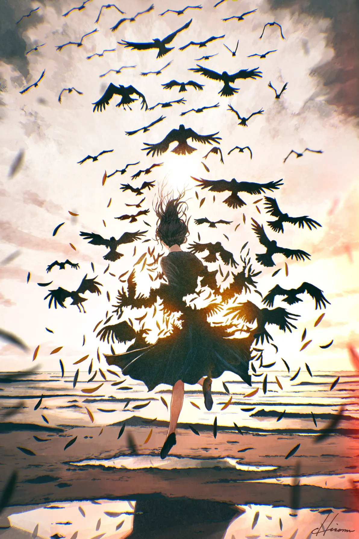 d51a7c8f78fa057a92aa5031c3d1eeae235818446.jpg 凝视彼方 – 少女背影插画特辑
