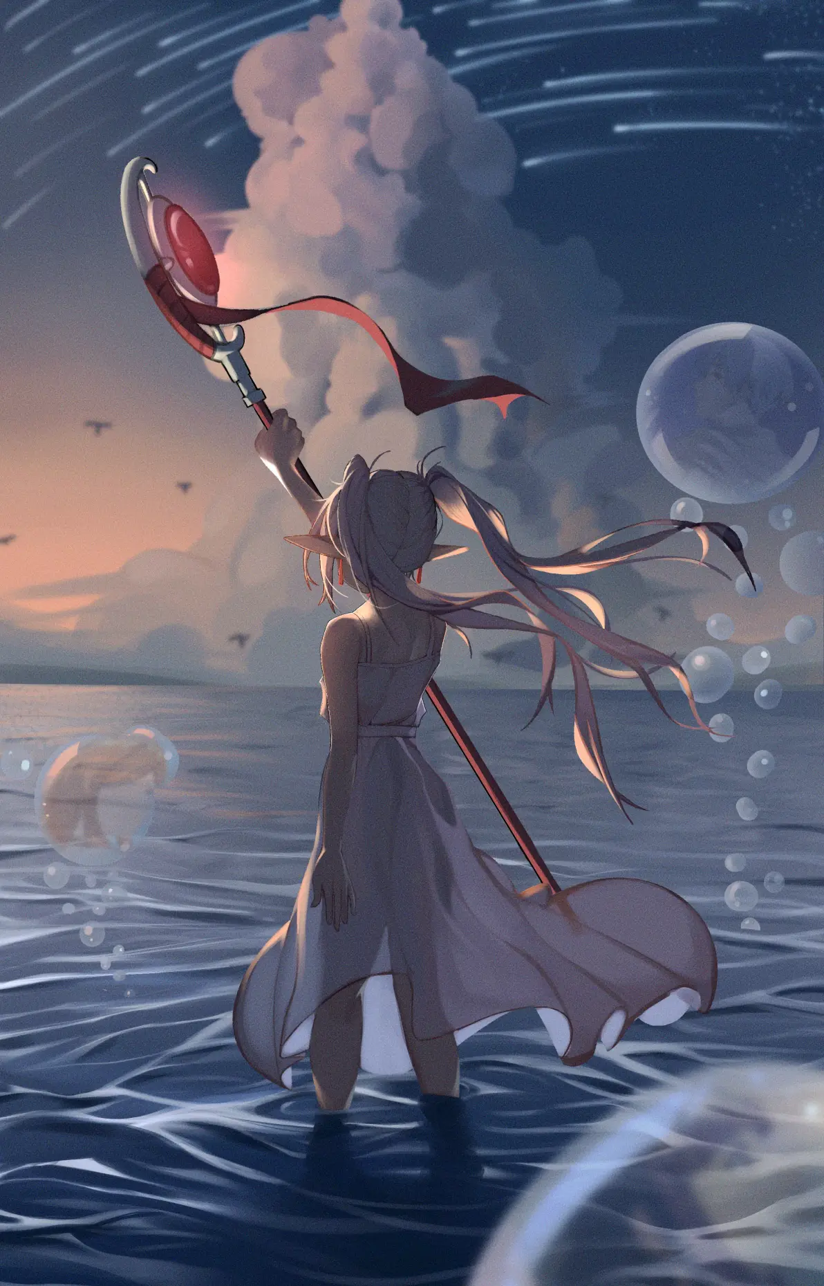 8eb8a4b4379bd57daaad95396aa818c1235818446.jpg 凝视彼方 – 少女背影插画特辑
