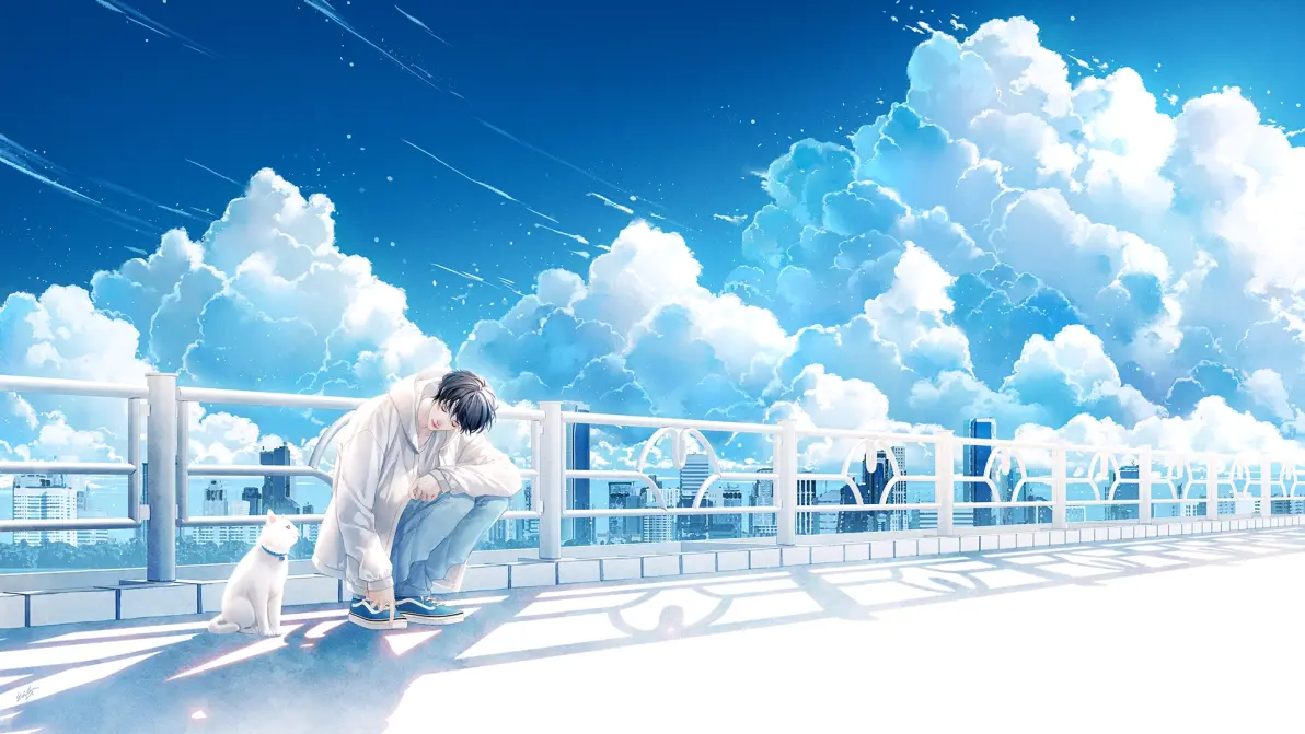8be4a67da4c2fd8b93d8e86134934ab1235818446.jpg 广阔无垠 – 蓝天与男子插画特辑