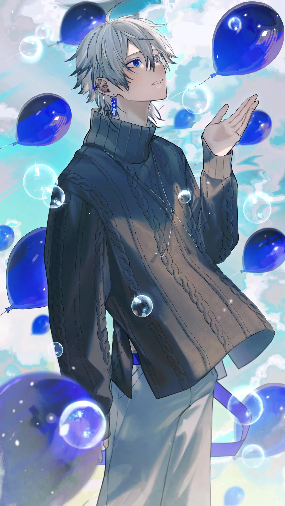 98f0a875a7dc75afcea4ddc1f2db4867235818446.jpg 广阔无垠 – 蓝天与男子插画特辑