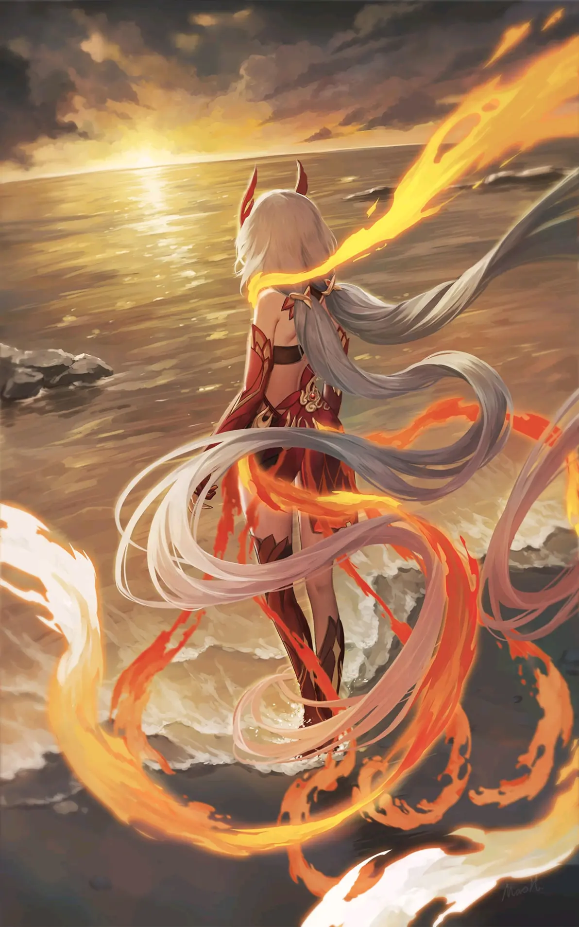 a3a638aa0548cb2679e542d31a0d99ee235818446.jpg 凝视彼方 – 少女背影插画特辑