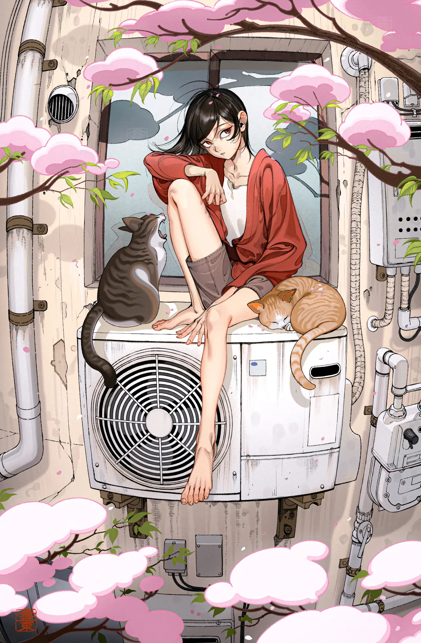 dafe1a5b937660139a797bed849190cc235818446.jpg 存在感十足 – 黑发赤眼插画特辑