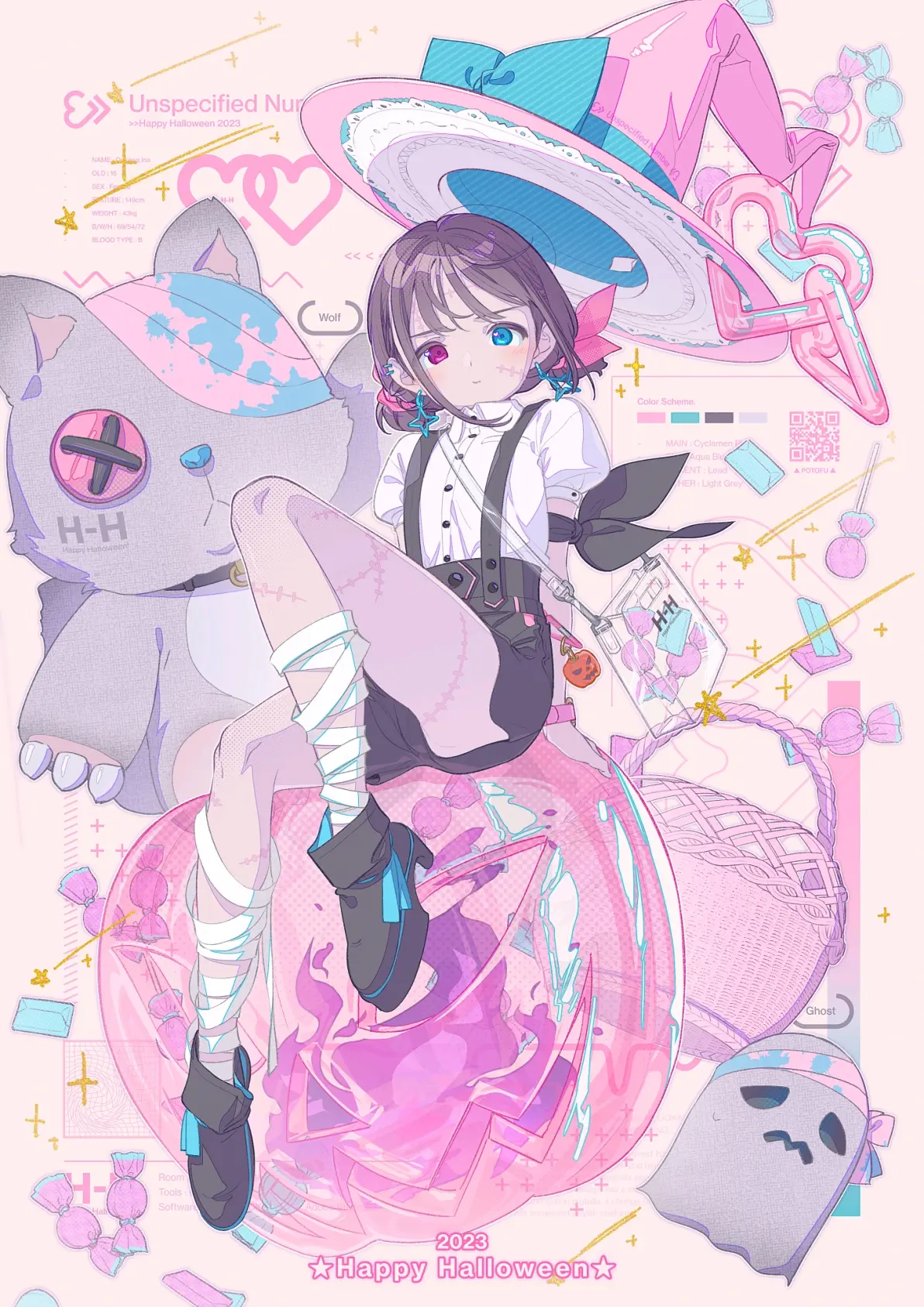39dda845f671597ee7bfabeb6e0b9883235818446.jpg 异彩夺目 – 异色瞳女子插画特辑