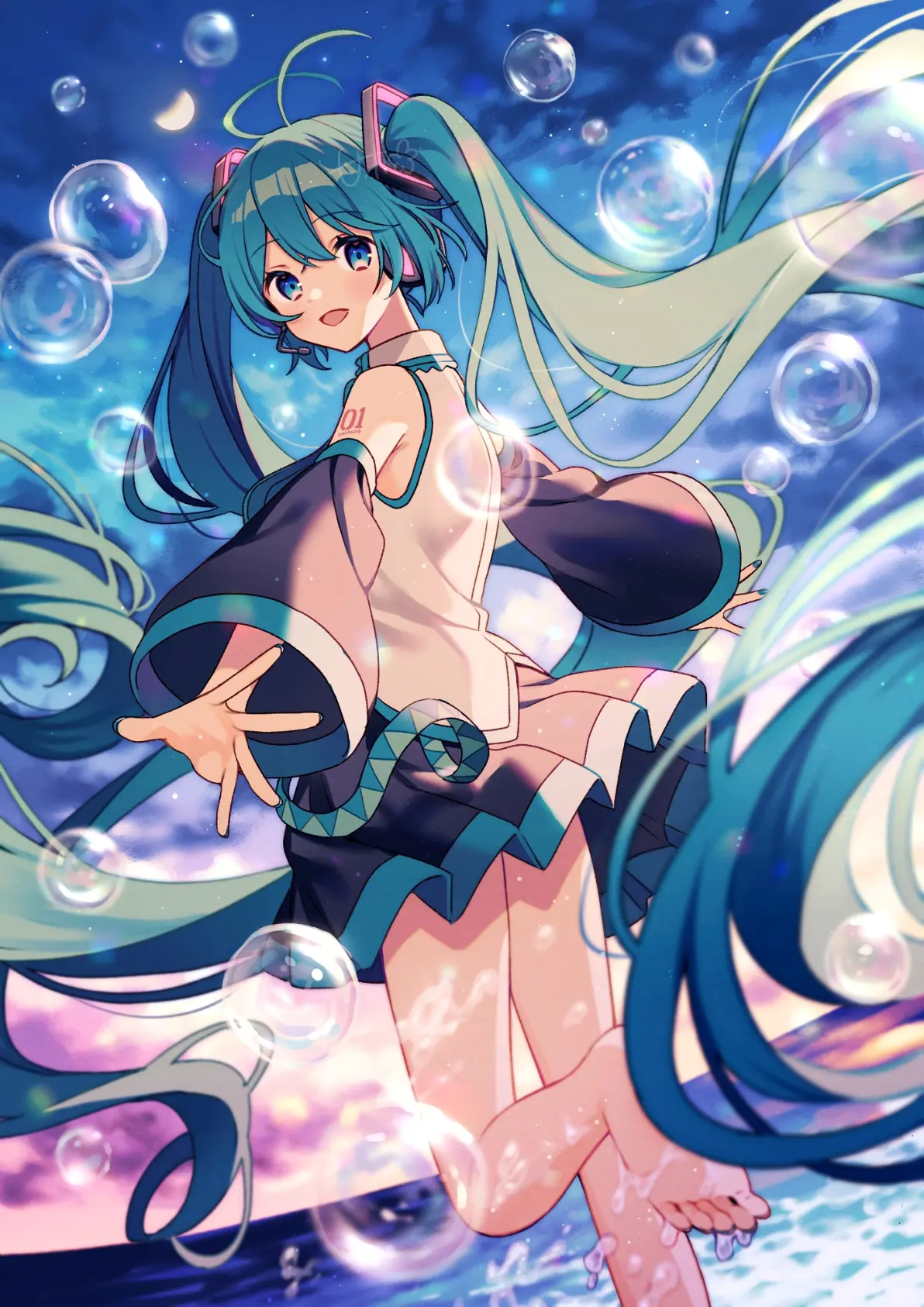 e0fd407ded2d1de6d5067b28efd43c1f235818446.jpg 短暂的虹色光辉 – 肥皂泡插画特辑