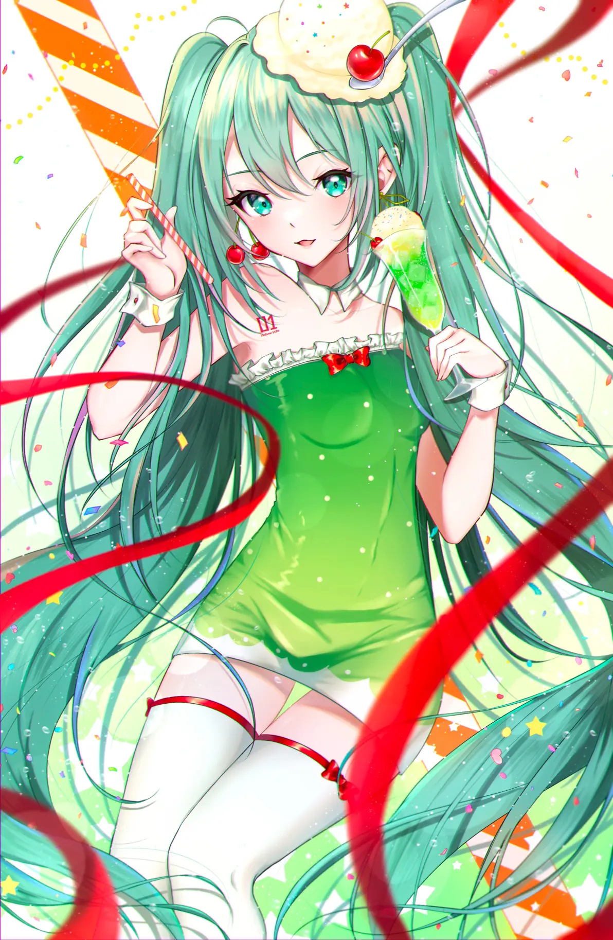 2037a4cf445054b764fac9def996b57f235818446.jpg 甜蜜又清爽♡ – 冰淇淋汽水插画特辑