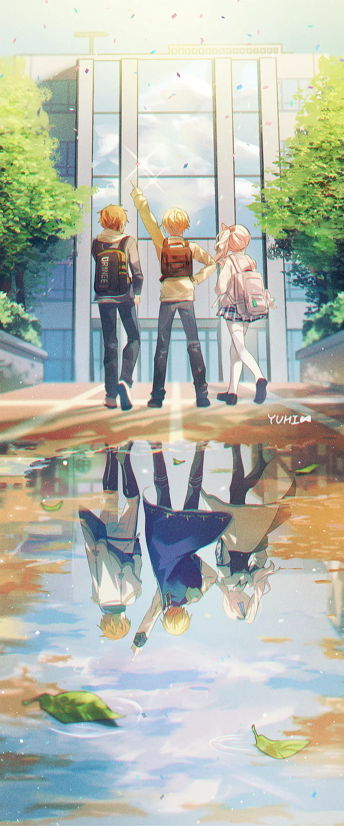 82a1ed3cfdaa3e1f71a21aae50e8b28e235818446.jpg 倒映出的世界 – 水面倒影插画特辑