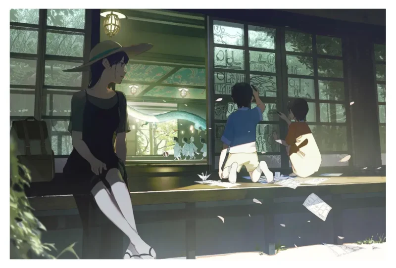 廊台插画：沉浸式氛围艺术之旅-远影归灯