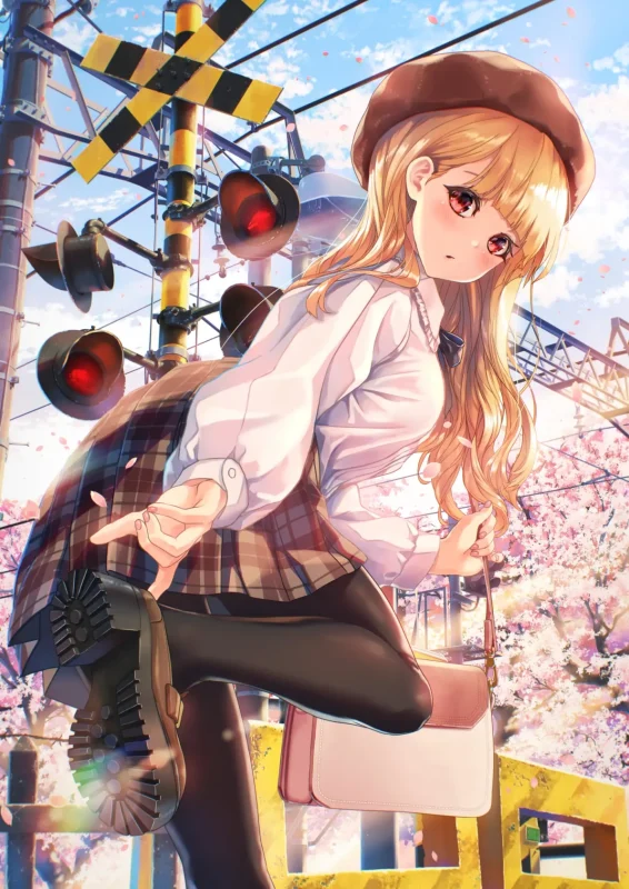 交错之路：铁路道口的视觉之旅-远影归灯