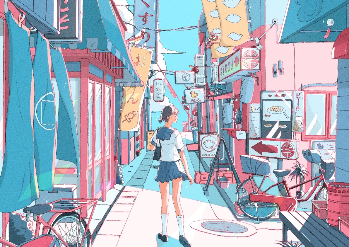 27c434204f873655a7f7a33920c112f4235818446.jpg 交错的道路 – 铁路道口插画特辑