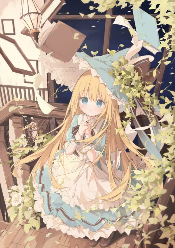 璀璨金发 ♡ 女子插画盛宴-远影归灯