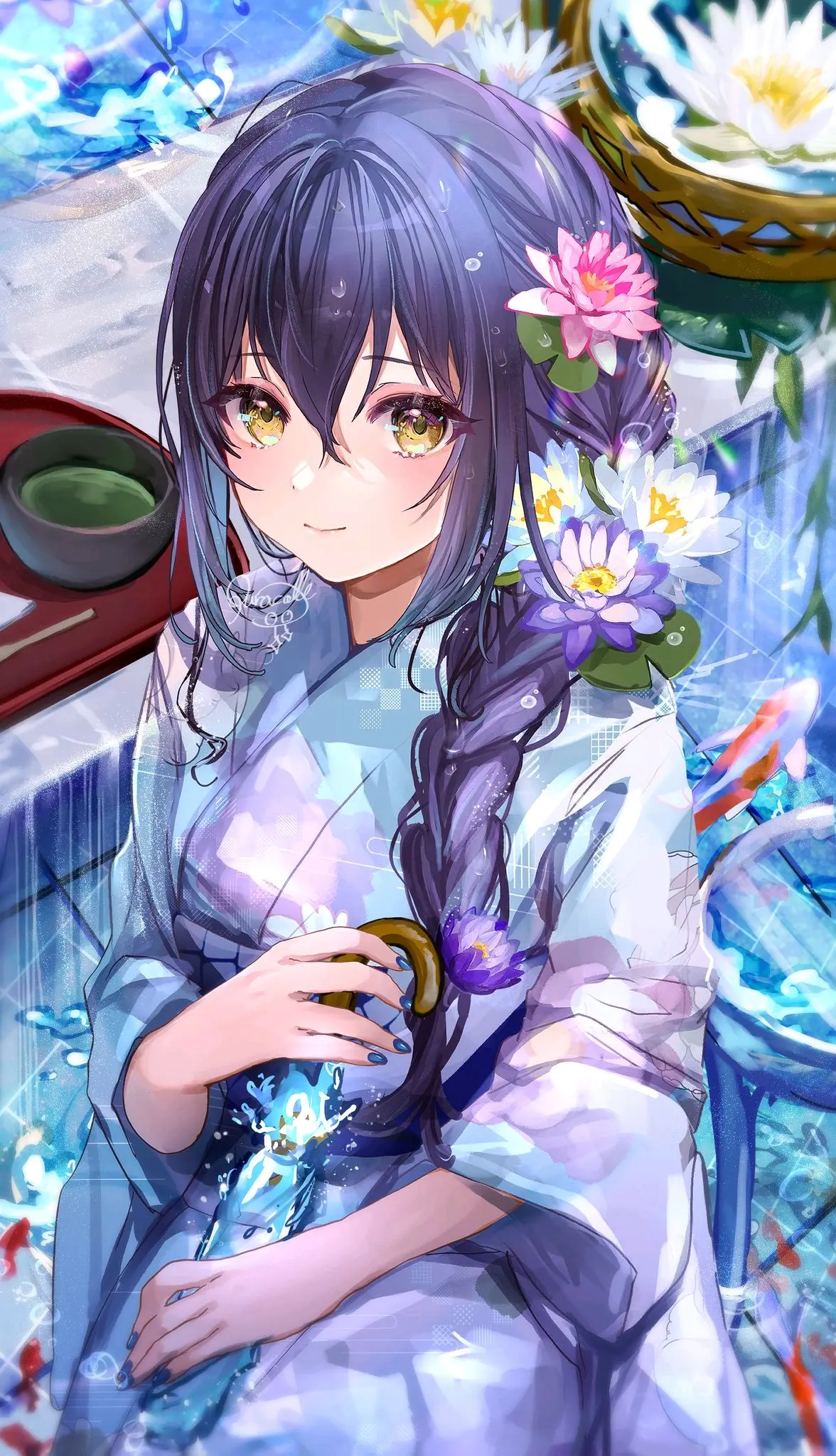 2a49c49d906136c9a5b658f3fccd9273235818446.jpg 于水面绽放 – 睡莲及荷花插画特辑