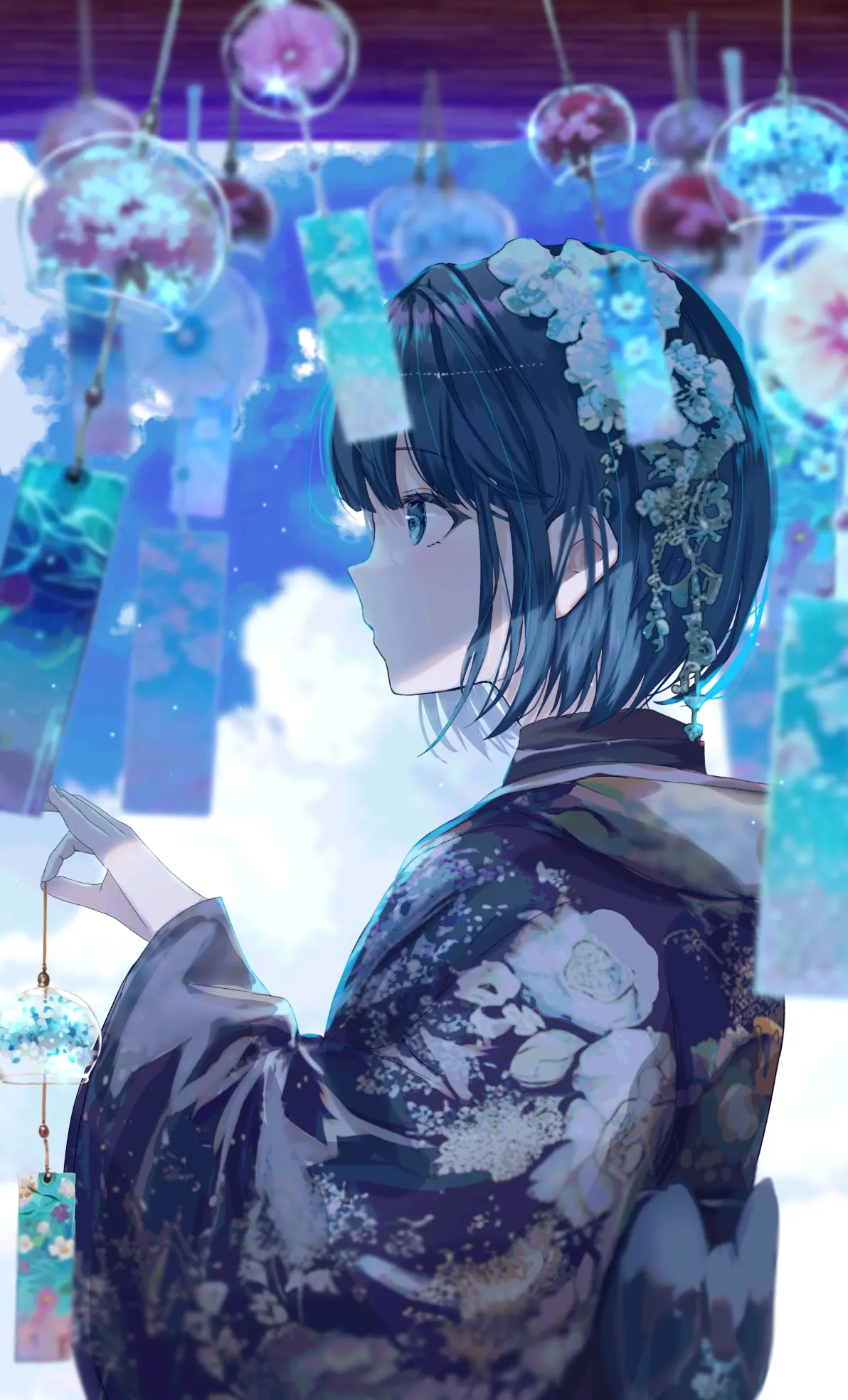39b9c90a34705e512583b0eee3f8c668235818446.jpg 清凉治愈的声音 – 风铃插画特辑