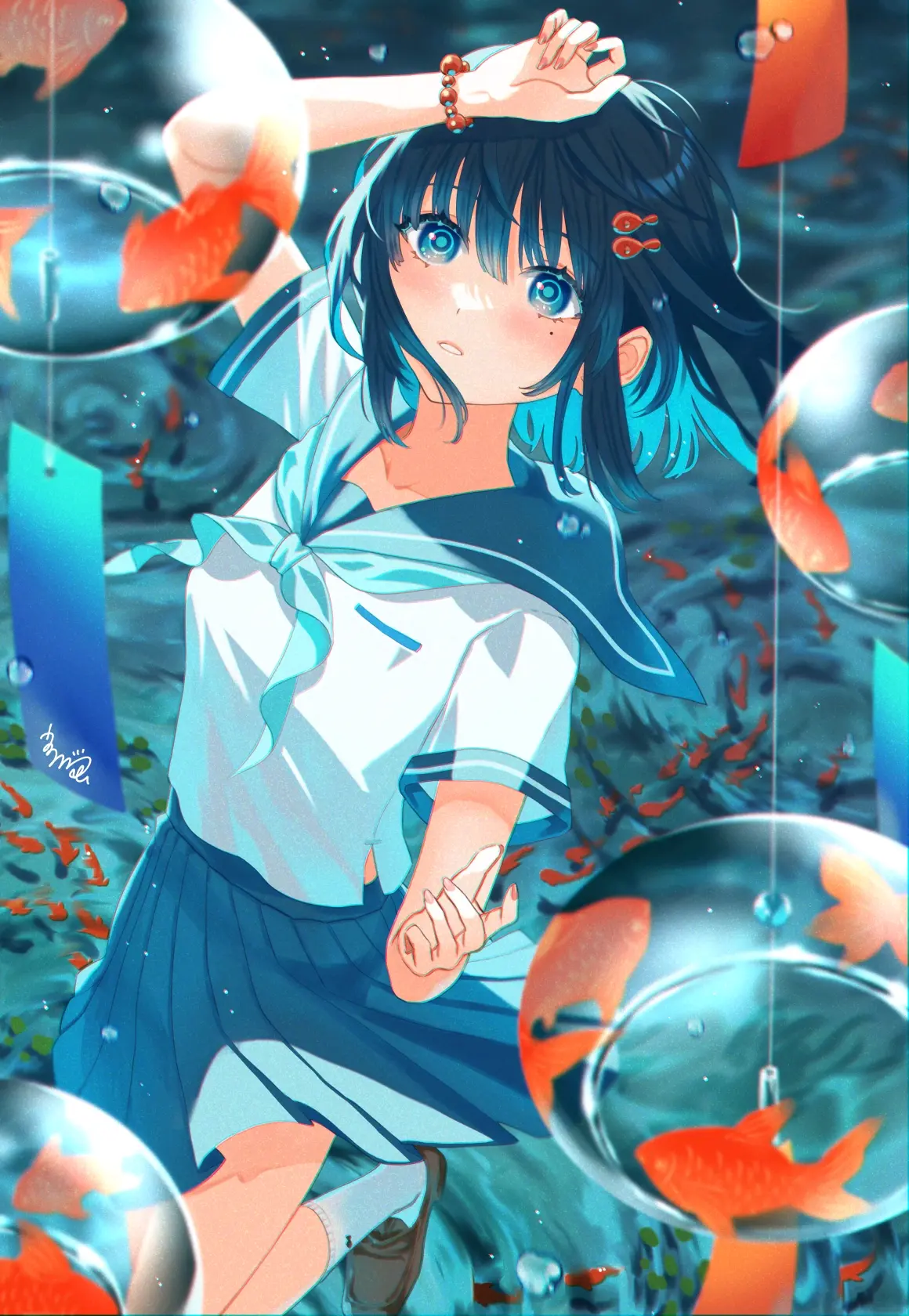 87a2319261e6022d5acd8c7c252376f6235818446.jpg 清凉治愈的声音 – 风铃插画特辑