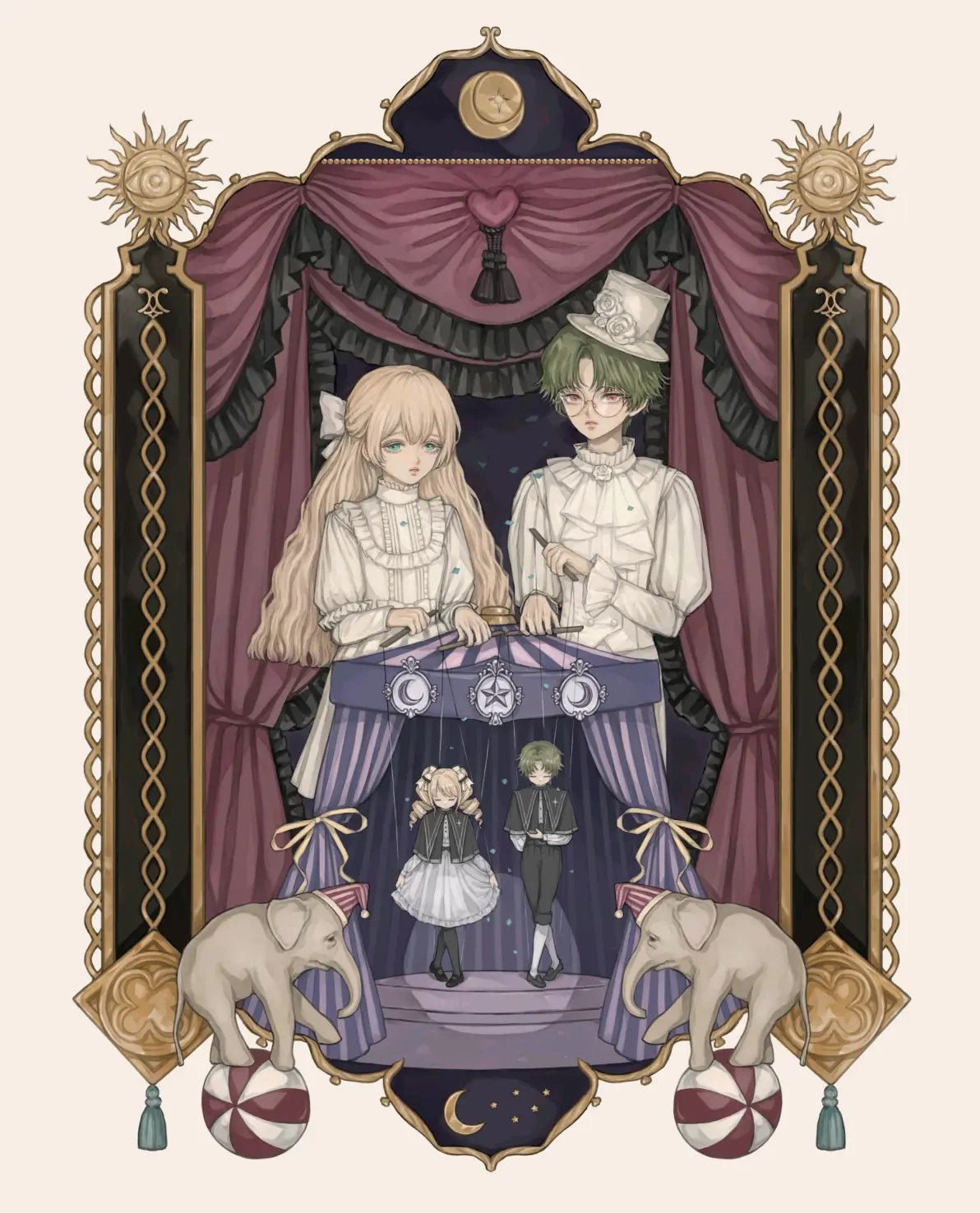 6dcd70885969bc6824936b9a73c4aefa235818446.jpg 视觉盛宴 – 马戏团插画特辑