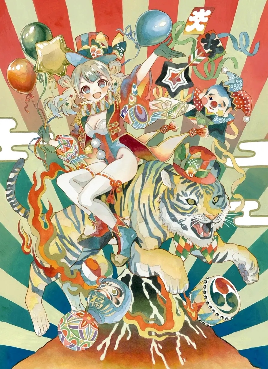 c7d0d95ccf518a49a4aa97078e993afa235818446.jpg 视觉盛宴 – 马戏团插画特辑