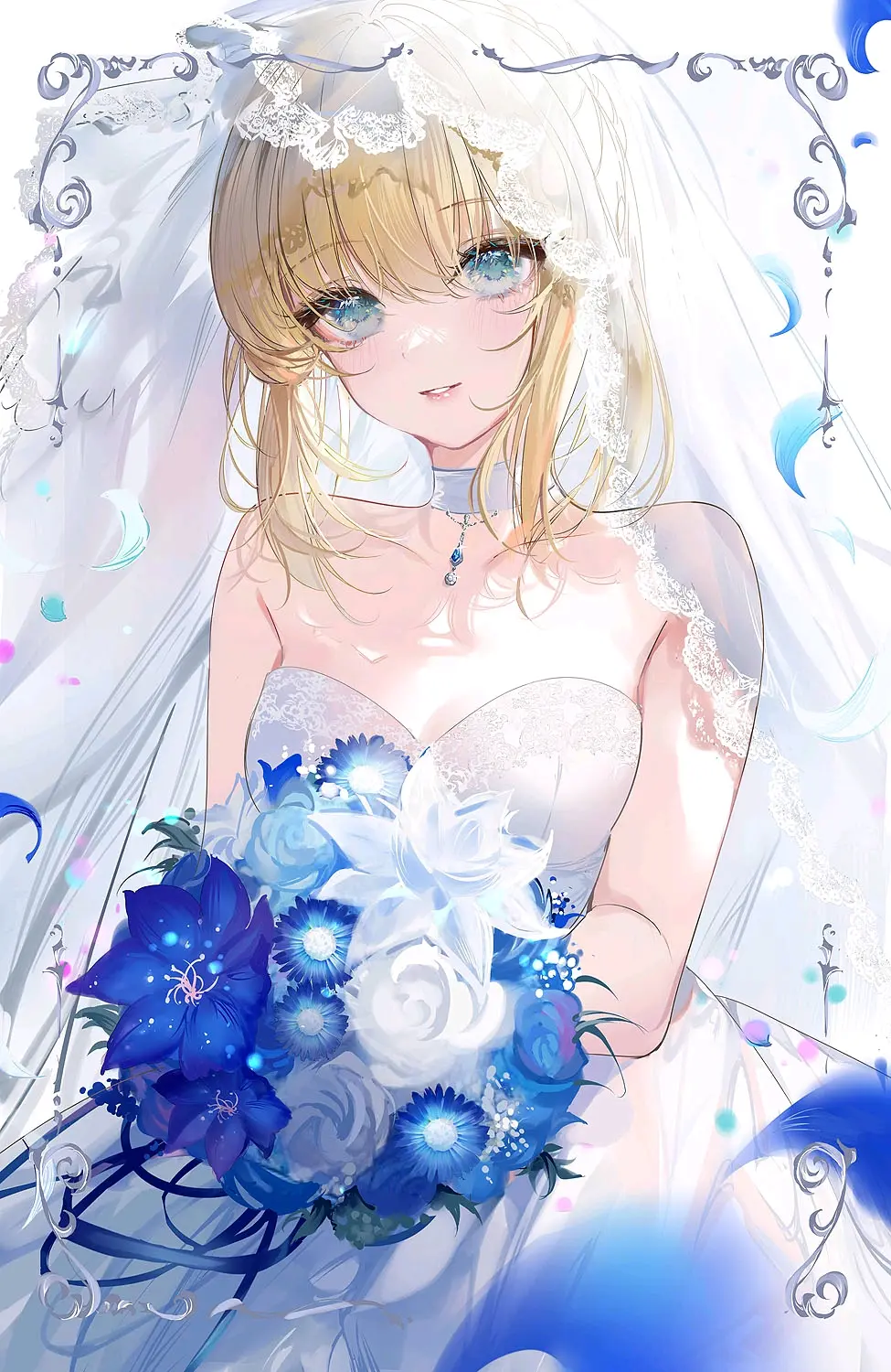 c78c13bdeb5e2d55d86639e9121a7f94235818446.jpg 包裹幸福的瞬间♡ – 婚纱插画特辑