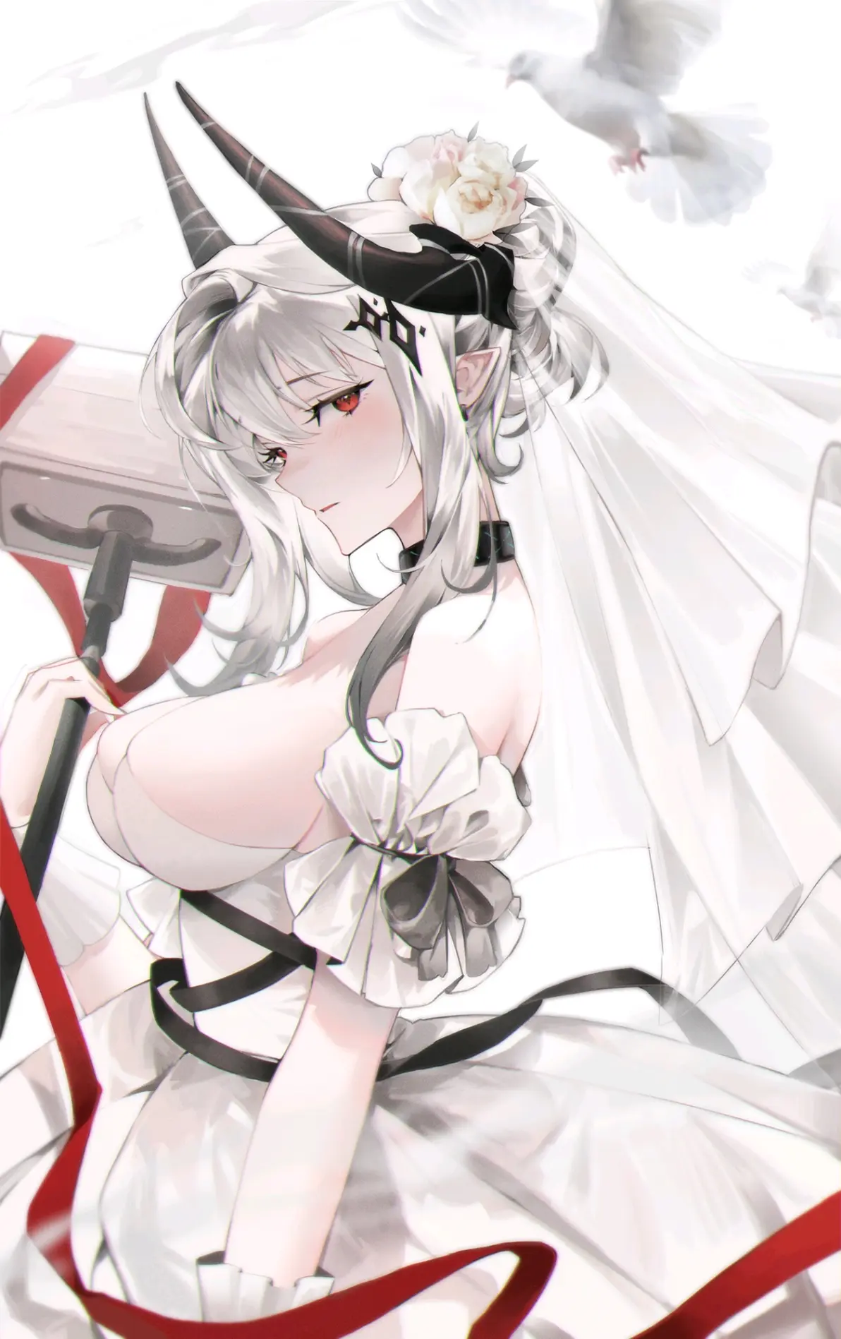 79a7e3cdcf3efaa5fa43b611e30176d3235818446.jpg 包裹幸福的瞬间♡ – 婚纱插画特辑