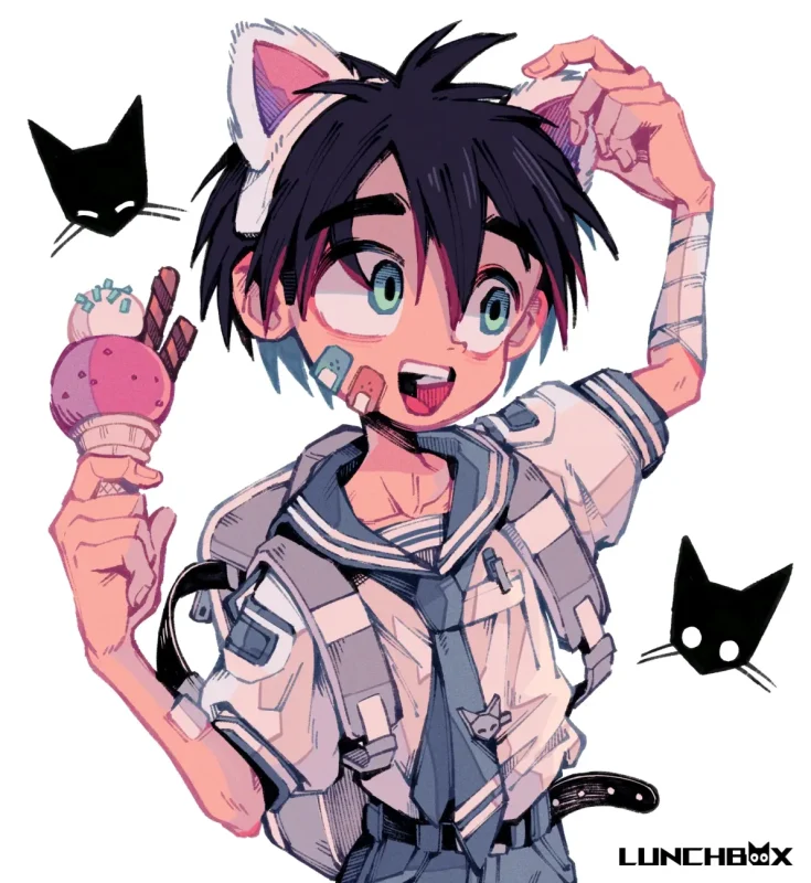 冰凉甜心之旅♡ 冰淇淋插画全收录-远影归灯