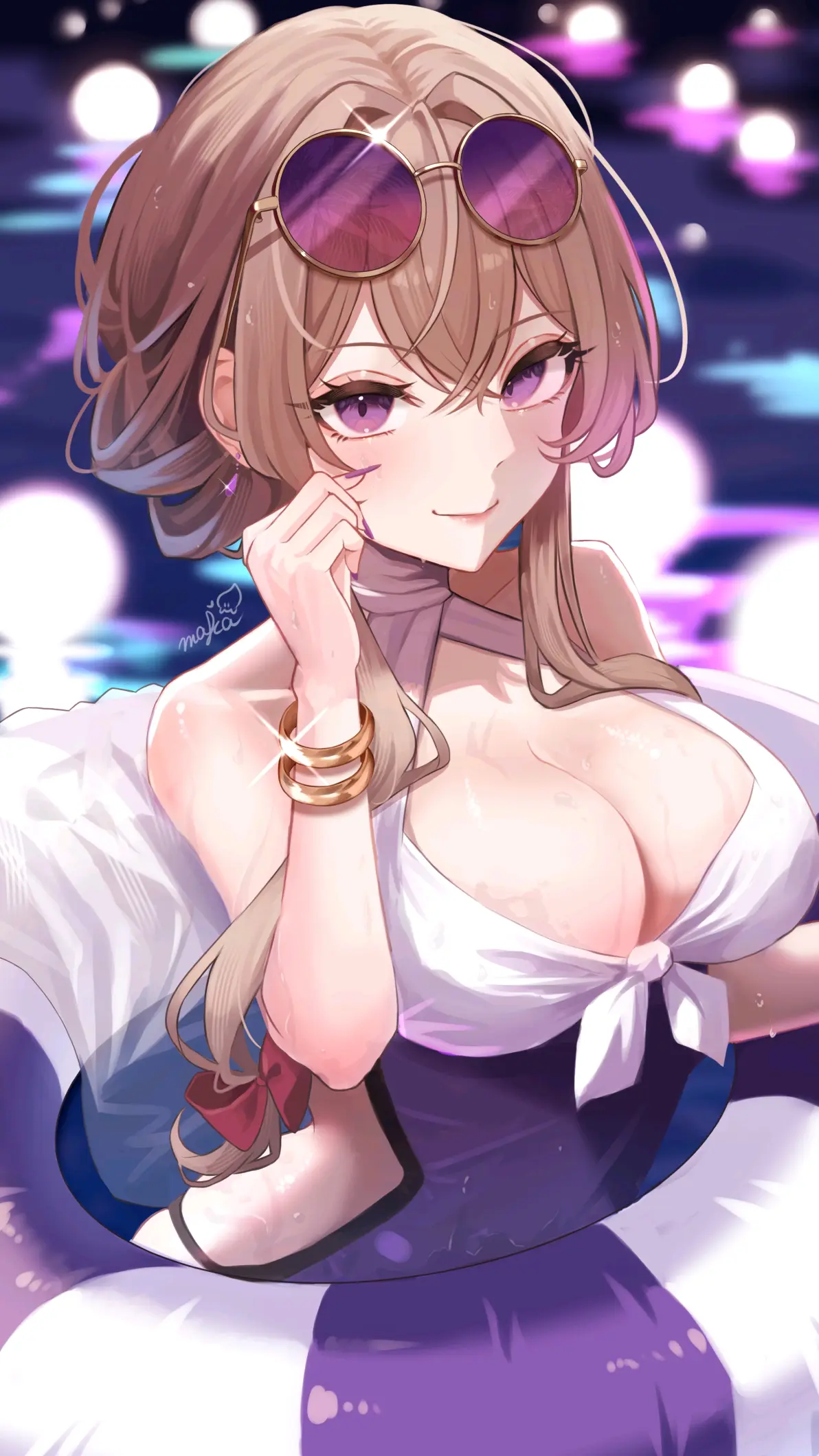 17c4361ae6f7e9816741d70839ea4ae5235818446.jpg 绝对上镜♡ – 夜间泳池插画特辑