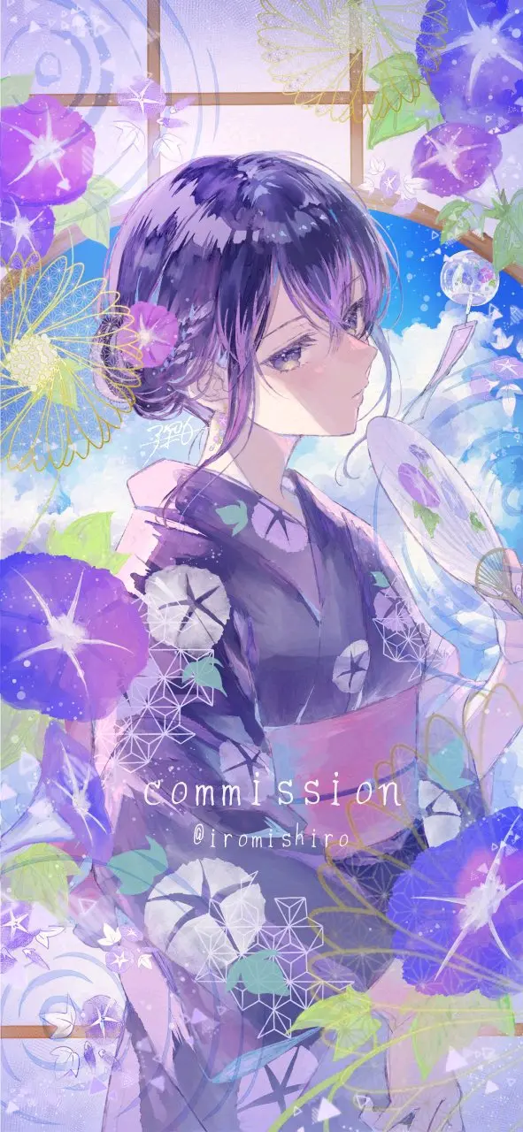 7b3fd11f9627fb6a1082b2101885ee31235818446.jpg 夏日风情♡ – 浴衣女子插画特辑