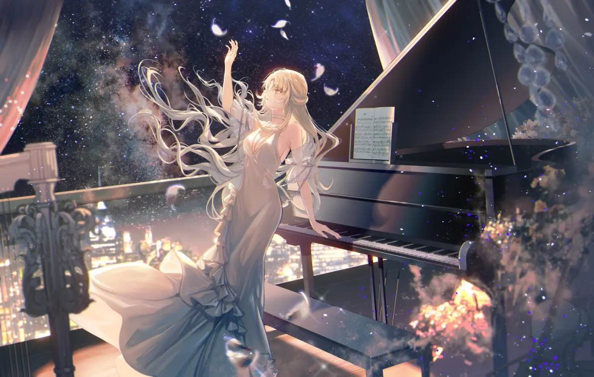 b7613b77b1f9393180d95cb8ce985106235818446.jpg 婉转旋律 – 钢琴插画特辑