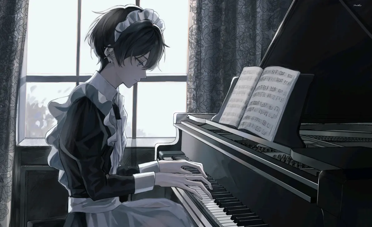 23bd0ef5e55b0eef8fb8b695b0d43b3e235818446.jpg 婉转旋律 – 钢琴插画特辑