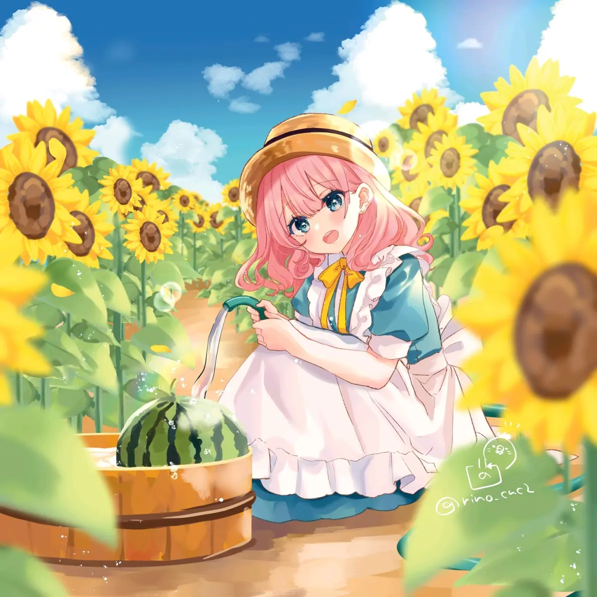 5d308d7ab9e6623b46214dabb2c4c196235818446.jpg 夏日回忆 – 西瓜插画特辑