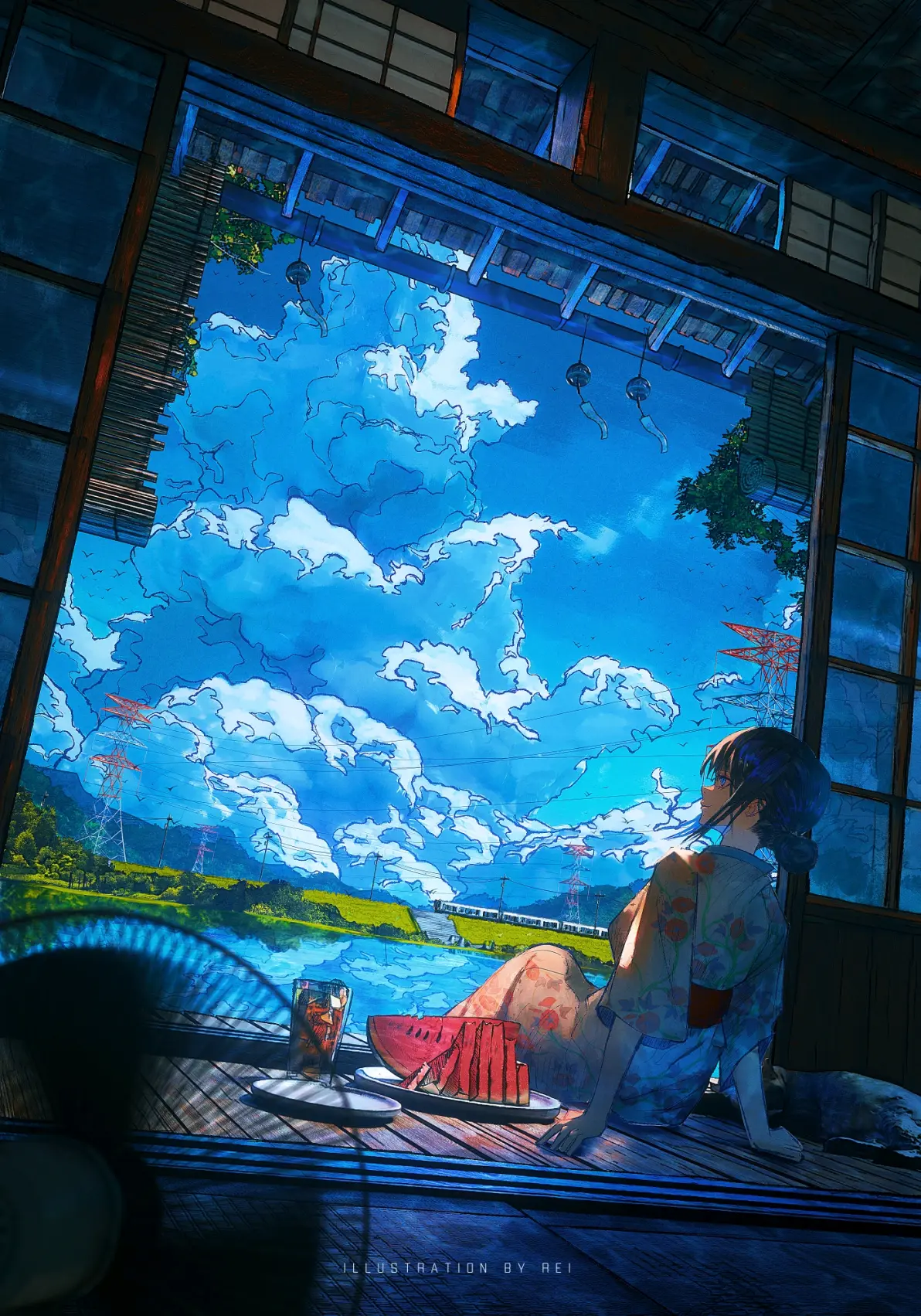 b6ea04c35142c3eb23b9e8db18c0a220235818446.jpg 夏日回忆 – 西瓜插画特辑