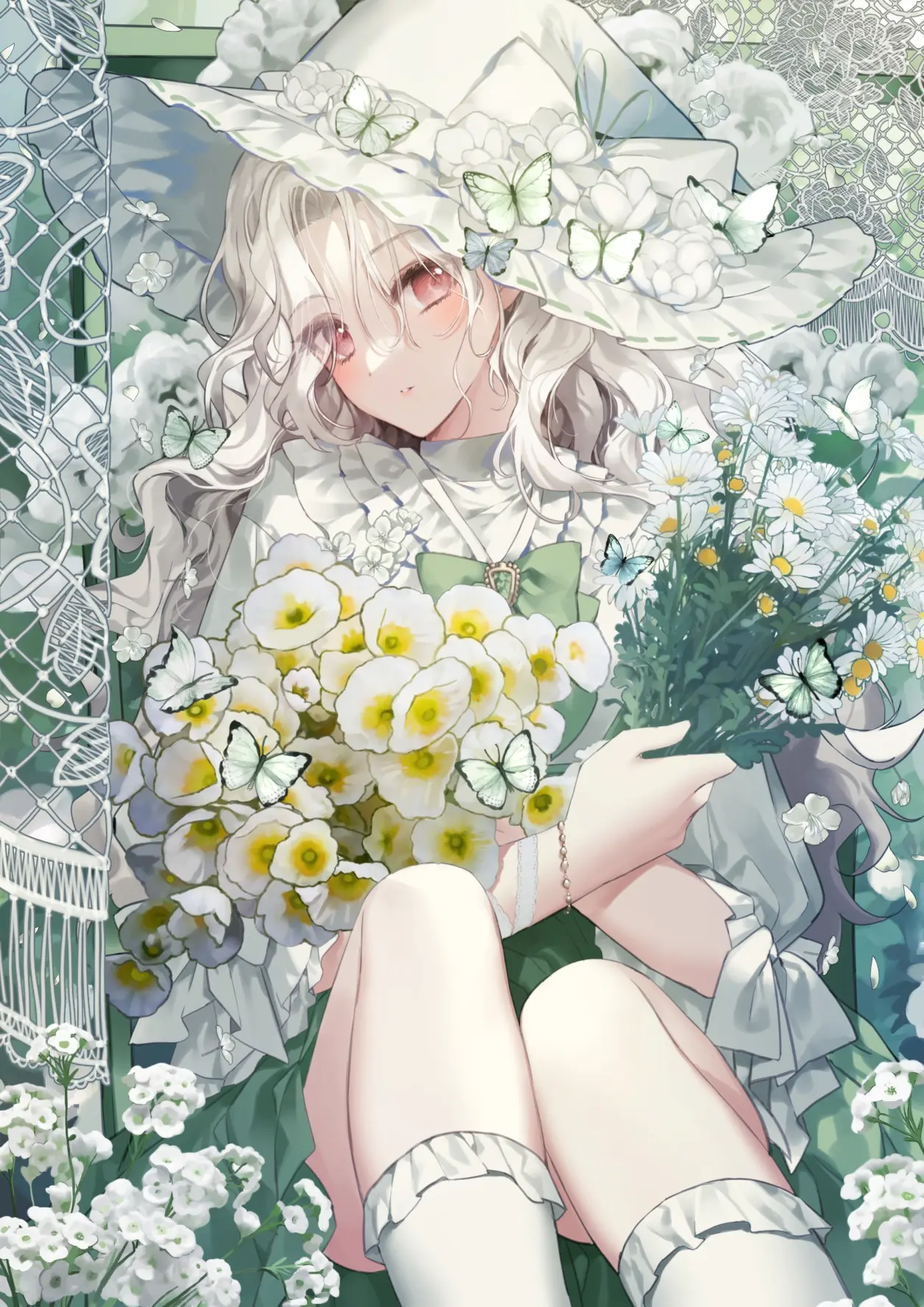 20a900ecda6350d7fd72446d80e61e0a235818446.jpg 清新绽放 – 白色花卉插画特辑