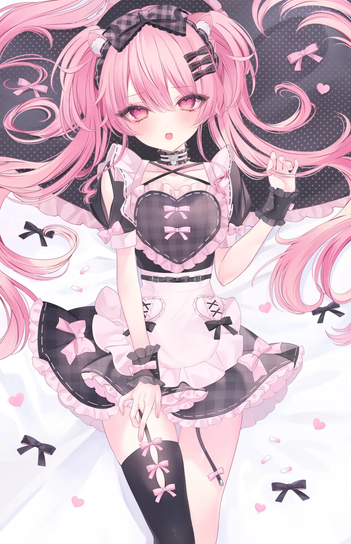 宛如花仙子♡ – 粉色长发女子插画特辑