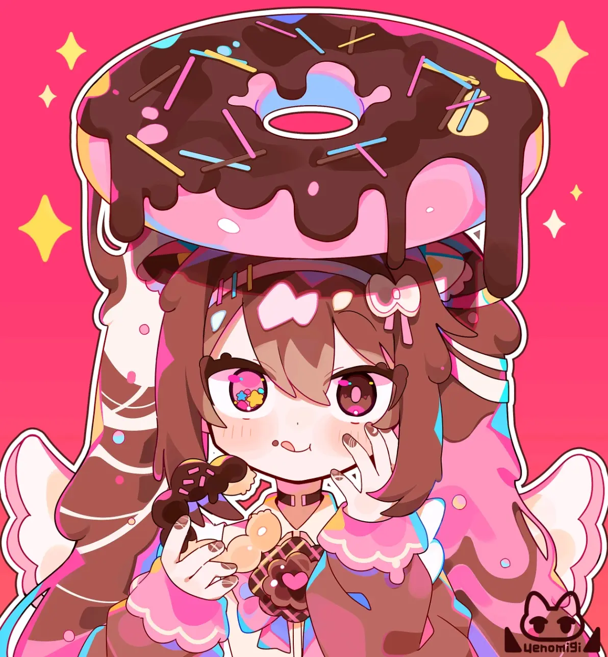 ce56c761ec548318ea534d2892b290fa235818446.jpg 可爱造型♡ – 甜甜圈插画特辑