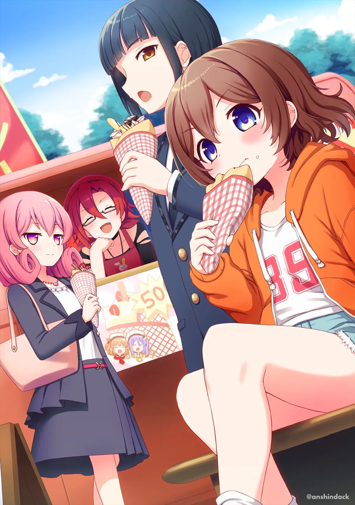 将所有甜蜜轻轻包裹♡ – 可丽饼插画特辑