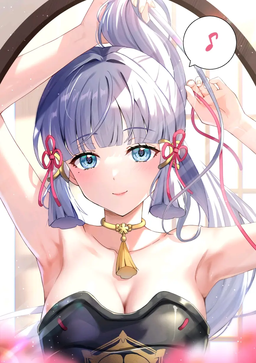 29de5a8f02c86f92297c092d680821f9235818446.jpg 打起精神! – 绑头发插画特辑
