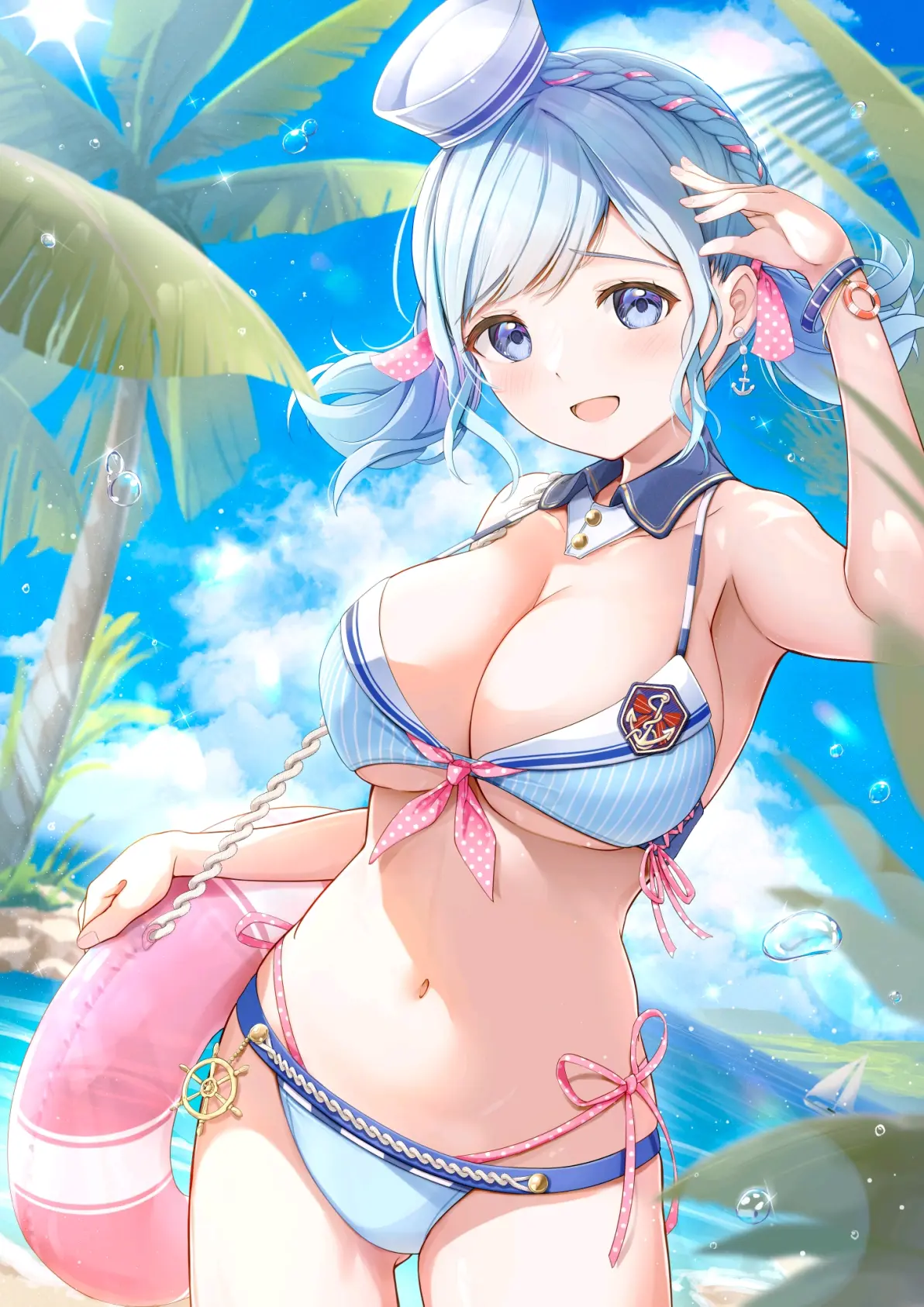 cf03cd6f444f9bdef213cc269bef9854235818446.jpg 可爱水蓝翻领♡ – 水手凤穿搭插画特辑