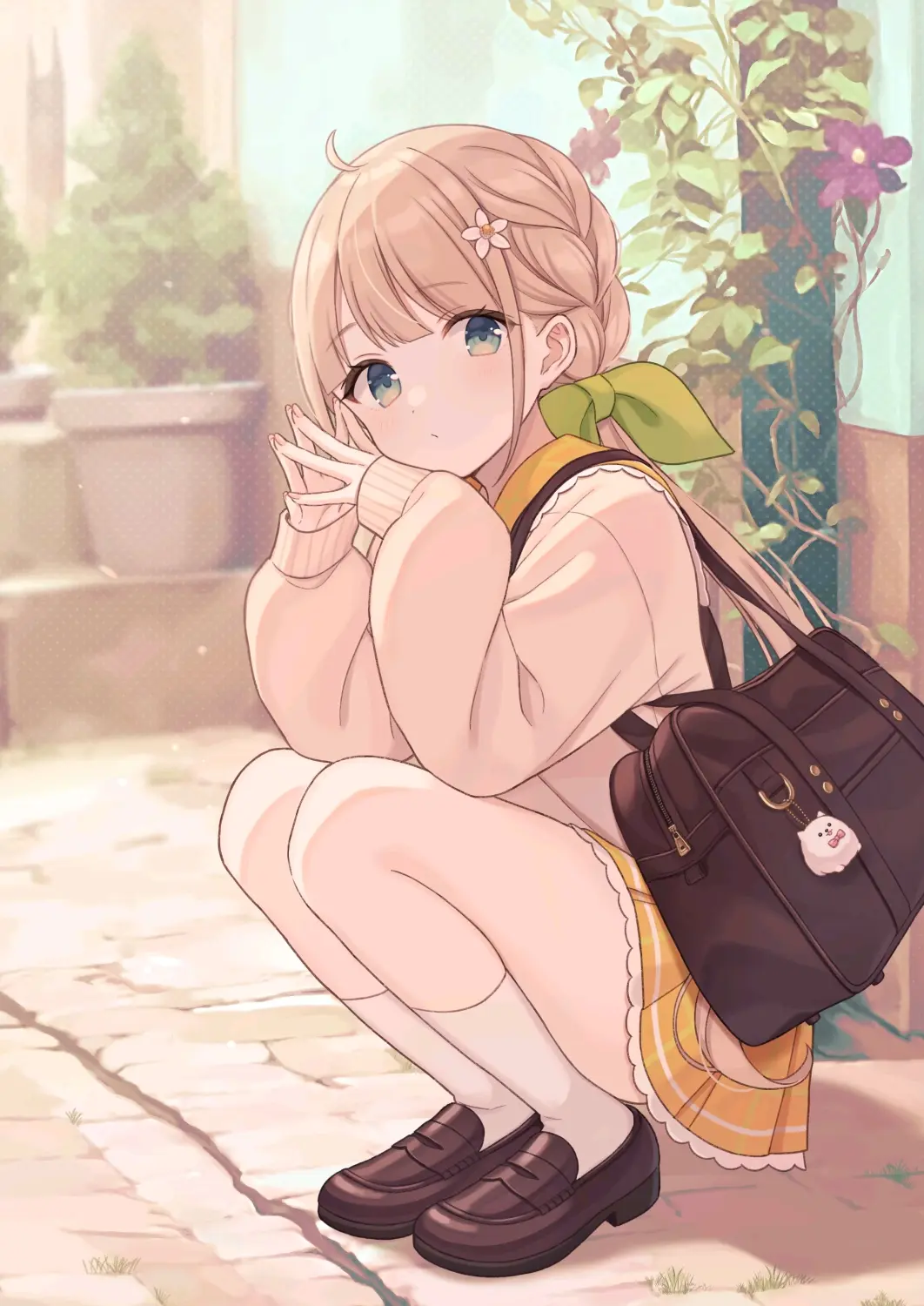 5488edb7448ec8f1f57243462866a3cd235818446.jpg 与校服绝配♡ – 乐福鞋插画特辑