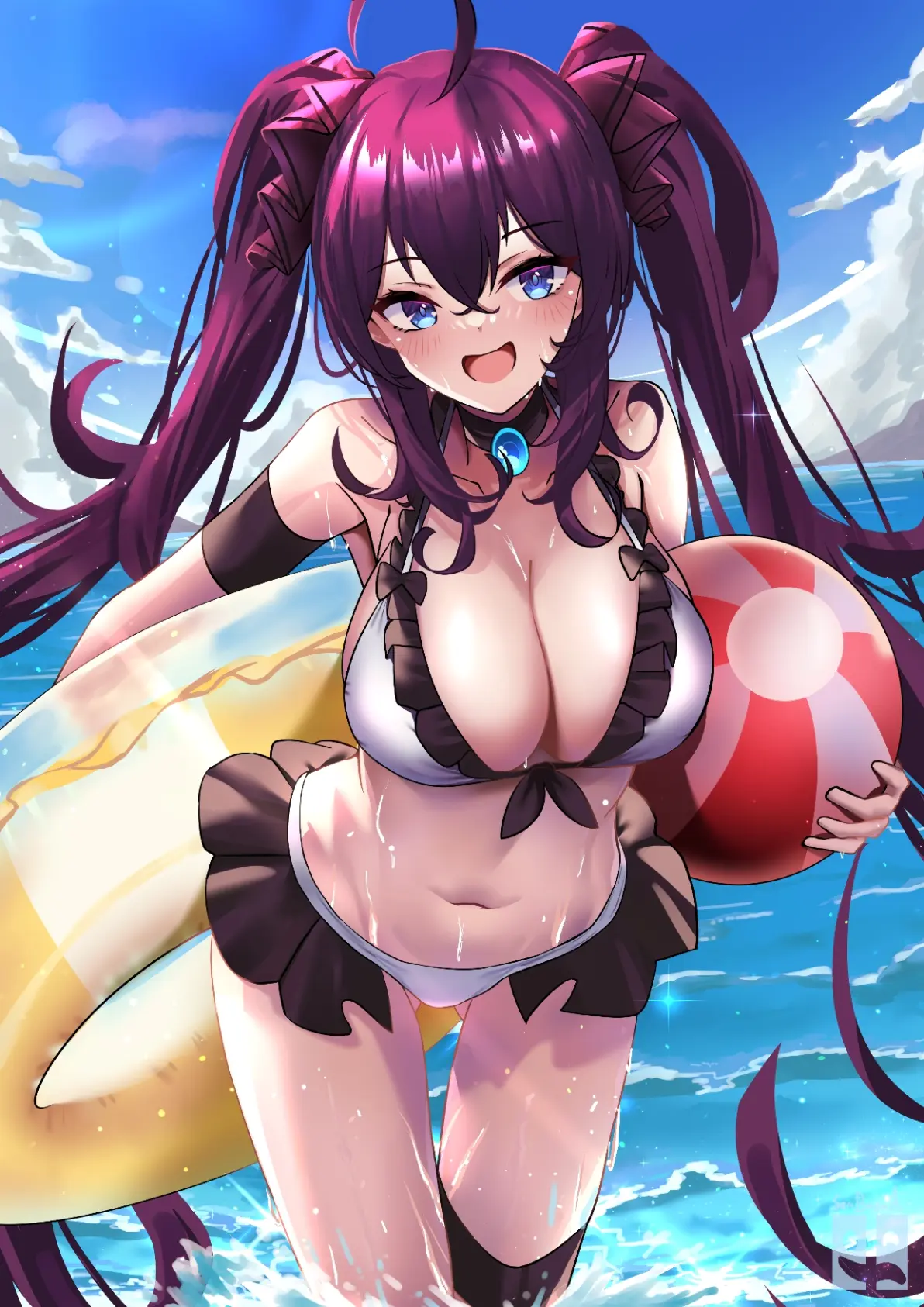17cfca496642277db0818bfb94d952ee235818446.jpg 清凉一夏! – 海边嬉戏插画特辑