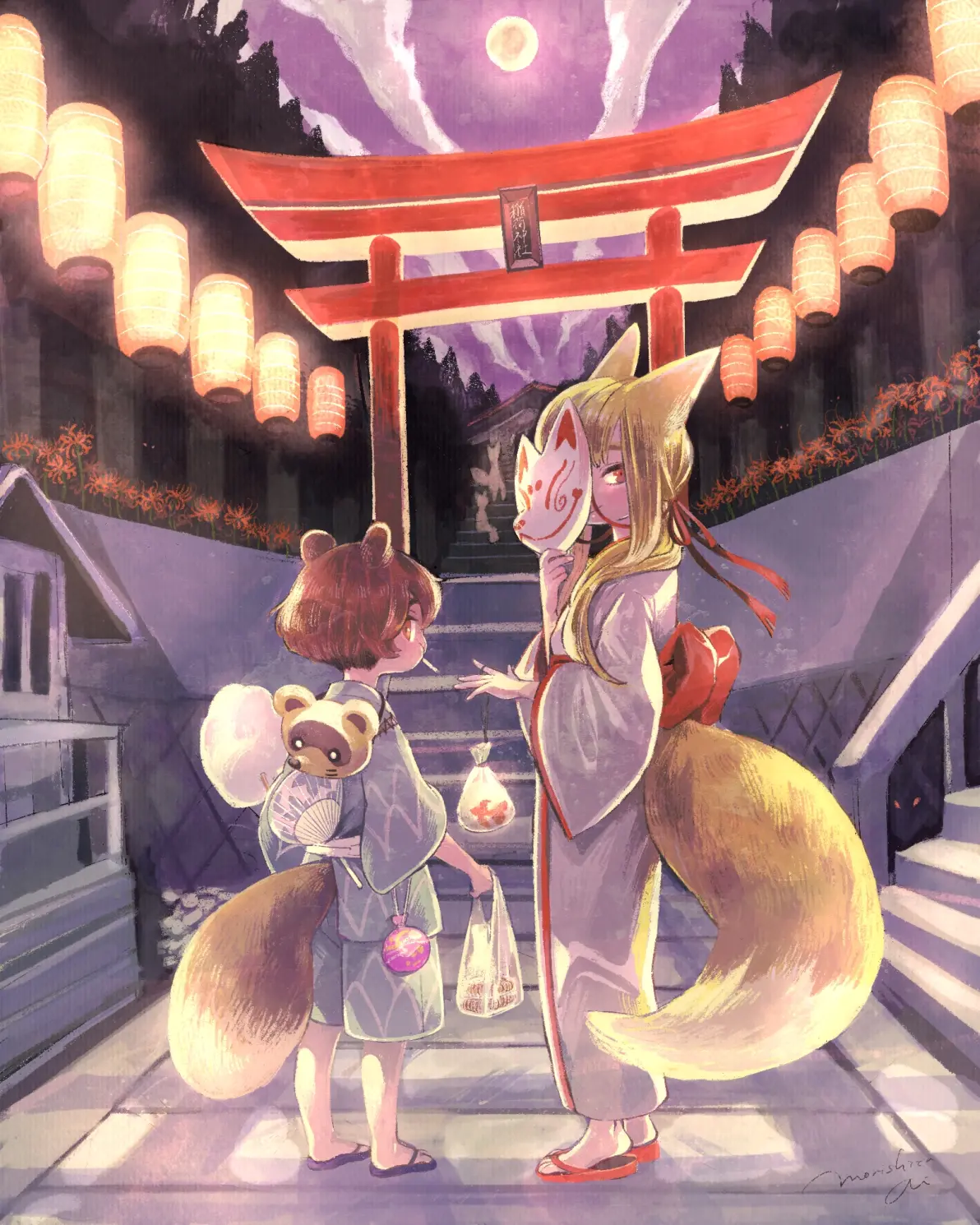 03d672f7b035e4d4087a23c5c8a43007235818446.jpg 热闹非凡 – 夏日祭典插画特辑