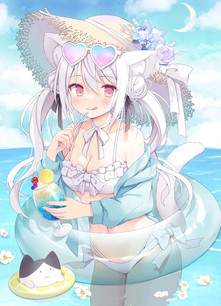 e8904ddf928a08da26dfca66d23985f9235818446.jpg 怎么这喵可爱♡ – 猫耳女子插画特辑