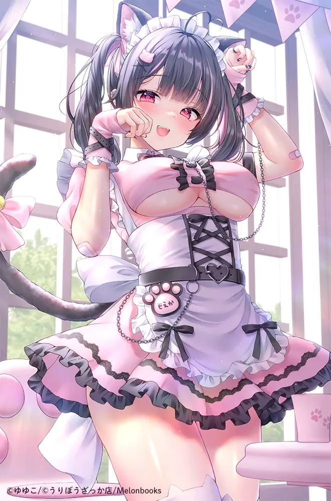 c05f398453150635c77159ae7505700b235818446.jpg 怎么这喵可爱♡ – 猫耳女子插画特辑